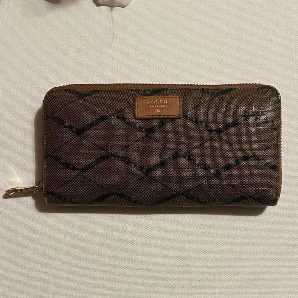 Fossil Brown and Black Wallet